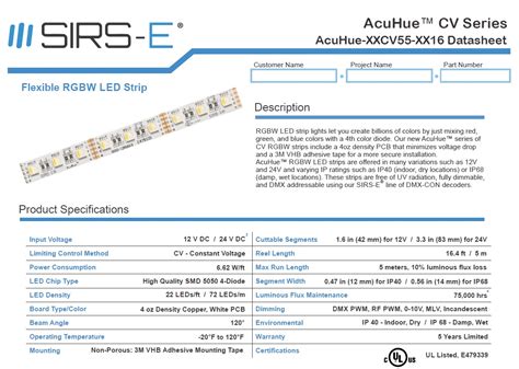JAVA LED DOUBLE SPEC SHEET .